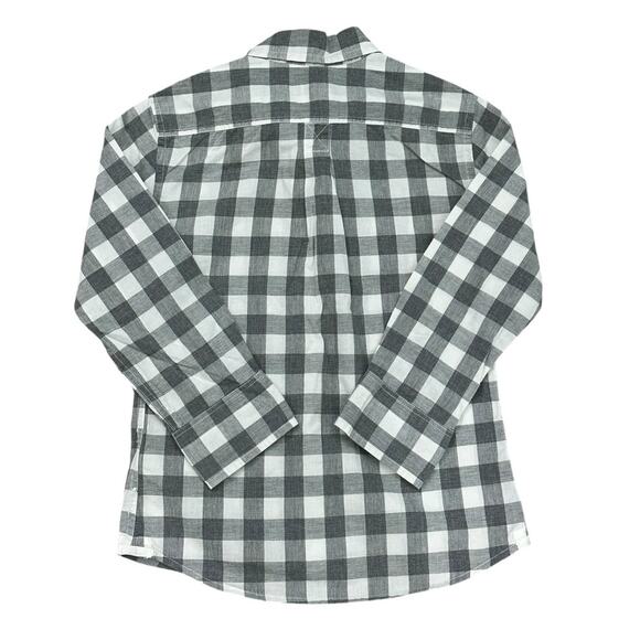 CREWCUTS Boys Gray White Button Down 4/5 - Picture 4 of 4